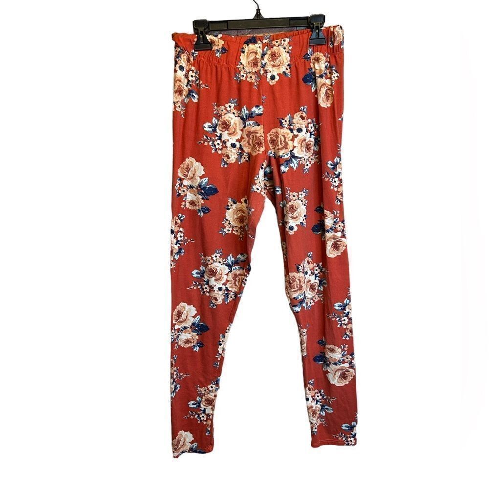 5 for $25🔥Rue21 Pink Floral Legging Pants Juniors L/XL